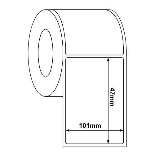 100mm x 48mm Direct Thermal Label Roll (1,000/Roll)